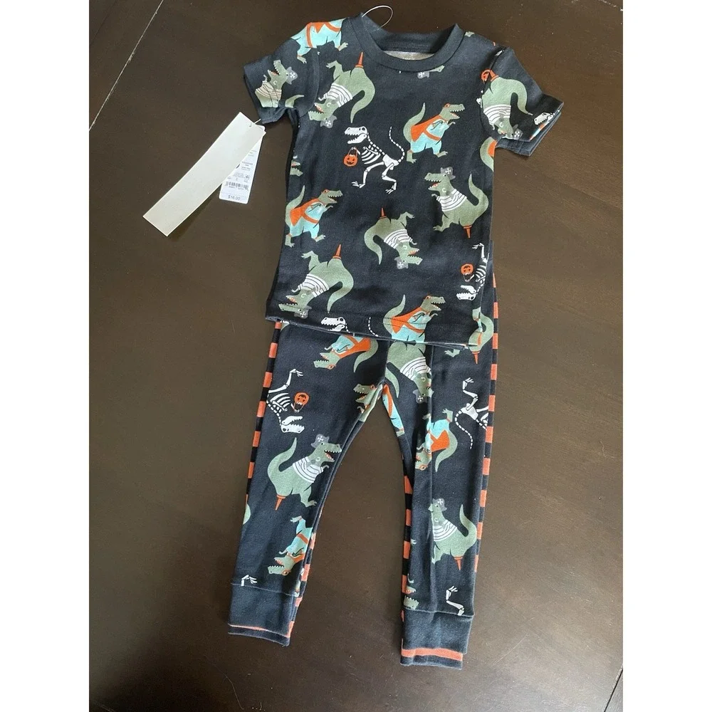 Carter's Baby Size 12 m Halloween T-Rex 4-Piece Pajama Set New with Tags